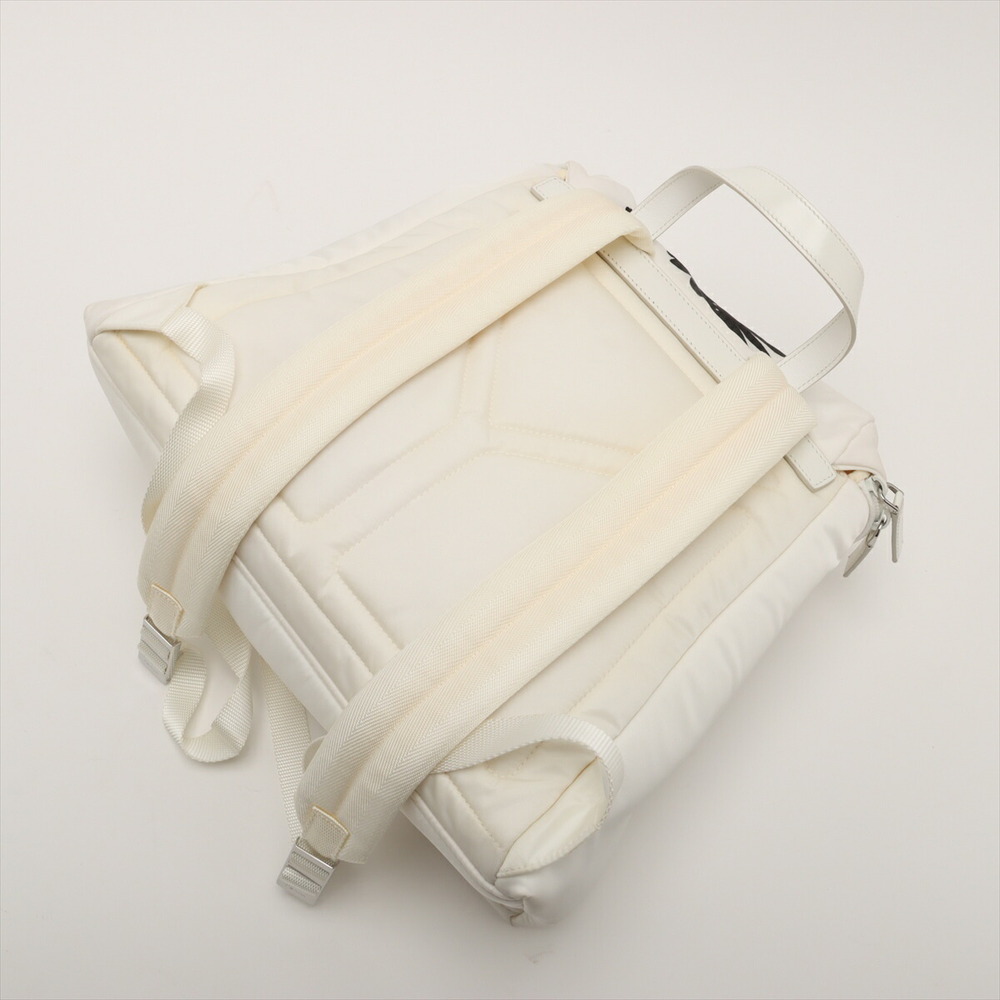Prada White Rucksack Backpack Tessuto Signor Nylon View 5